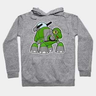 Turtle as Robot with Cannons Hoodie